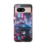 Skyline GT-R Tokyo Rain JDM Night Art Tough Phone Case