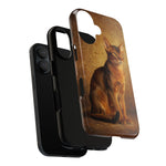 Abyssinian Warm Ticked Portrait Art Tough Phone Case
