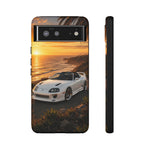 Supra MK4 Super White Targa Coastal Art Tough Phone Case