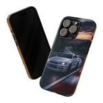 Skyline GT-R R34 White Nurburgring Speed Art Tough Phone Case