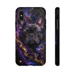 French Bulldog Galaxy Marble Art Tough Phone Case