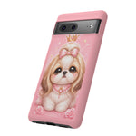 Shih Tzu Princess Kawaii Chibi Puppy Pet Dog Art Tough Phone Case
