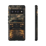77 Trans Am Phone Case, Black Gold Muscle Car Foggy Backroad Cover