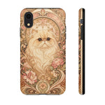Persian Cat Floral Art Nouveau Tough Phone Case