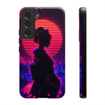 Neon Geisha Silhouette Phone Case | Tough Cover