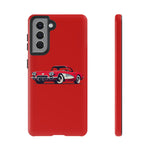 Red Classic Corvette C1 Illustration phone case | Retro Car Tough Case
