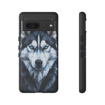 Siberian Husky Geometric Diamond Art Tough Phone Case