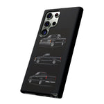 Black Silverado Classic Pickup Tough Phone Case for Chevy Truck Fans