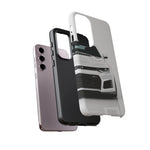 White Camaro Phone Case, ZL1 American Muscle Car Tough Cover for Men