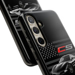Black C5 Phone Case American Sports Car Tough Cover Gift