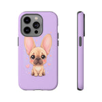 French Bulldog Bat Ears Kawaii Pet Dog Art Tough Phone Case