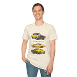 Yellow 1972 Chevelle Muscle Car T-Shirt | Classic Auto Trio Illustration
