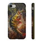 Peacock Bass Strike Phone Case Freshwater Fishing Gift for Anglers