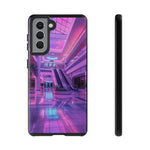 Empty Mall Escalator Vaporwave Art Tough Phone Case