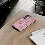 Pink Rhinestone Diamond Pattern Phone Case | Sparkle Gem Print