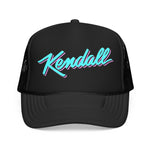 Kendall Miami Florida Trucker Hat Retro Script Snapback Neon Pastel South Florida Streetwear Cap