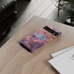 Floating Pool Deck Phone Case, Pastel Cloud 3D Render Cover