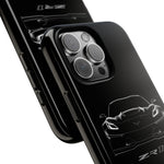 Black C7 ZR1 Phone Case for Chevy Sports Car Enthusiasts