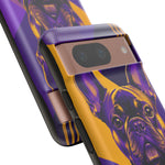 French Bulldog Pop-Art Portrait Tough Phone Case - Purple Gold