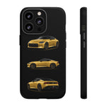 Gold Fairlady Z Classic Sports Car Tough Phone Case - 3 View