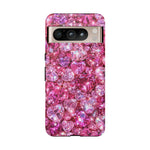 Pink Heart Gem Pattern phone case | Tough Case
