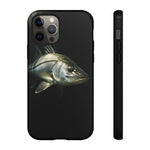 Snook Fishing Phone Case, Saltwater Portrait Black Cover, Gift