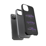 Cuda Phone Case Purple, Three-View Vector Tough Cover, Gift