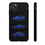 Blue 180SX JDM Sports Car Phone Case Tough Multi View