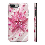 Pink Glitter Star Tough Case | Sparkle Phone Case