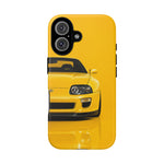 Yellow Supra Phone Case, MK4 90s JDM Legend Tough Protective Cover for Men