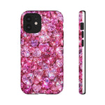 Pink Heart Gem Pattern phone case | Tough Case