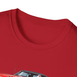 1965 Olds 442 Muscle Car T-Shirt | Classic Red Illustration