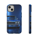 Blue Impala 1964 Phone Case, Classic Lowrider Tough Cover for Classic Car Fans