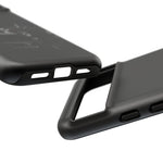 Black Classic C10 Truck Phone Case | Vintage Pickup Reflection, Minimal Auto Design