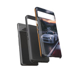 Skyline GT-R R34 White Nurburgring Speed Art Tough Phone Case