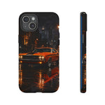 Challenger RT Phone Case, Rainy City Night Muscle Car Tough Cover