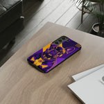 French Bulldog Pop-Art Portrait Tough Phone Case - Purple Gold