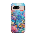Underwater Coral Reef Phone Case | Colorful Tropical Fish Ocean Scene