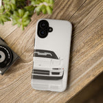 White NSX Phone Case, Retro 90s JDM Supercar Cover, Gift for Car Lovers