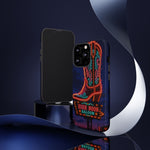 Neon Cowboy Boot phone case | High Noon Saloon design