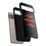 1969 Camaro SS Orange Triple View Muscle Car Tough Phone Case