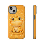 Bearded Dragon Kawaii Crown Art Tough Phone Case