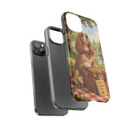Cocker Spaniel Picnic Scene phone case | vintage dog art