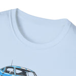 1965 Mustang Fastback T-Shirt | Vintage Car Illustration, Retro Racing