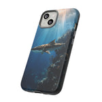 Cobia Reef Phone Case, Shaft of Light Ocean Fishing Tough Cover