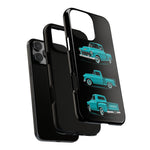 Turquoise 1955 Stepside Pickup Truck Tough Phone Case - 3 View