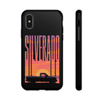 Silverado sunset truck Phone Case | Retro pickup silhouette
