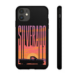 Silverado sunset truck Phone Case | Retro pickup silhouette