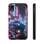 Skyline GT-R Tokyo Rain JDM Night Art Tough Phone Case