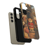 Corgi Royal Guard phone case | Cute British corgi soldier illustration